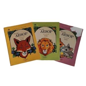 Vintage Fun With Aesop Activities Collector's Edition 1-3 Workbooks Paul Tell